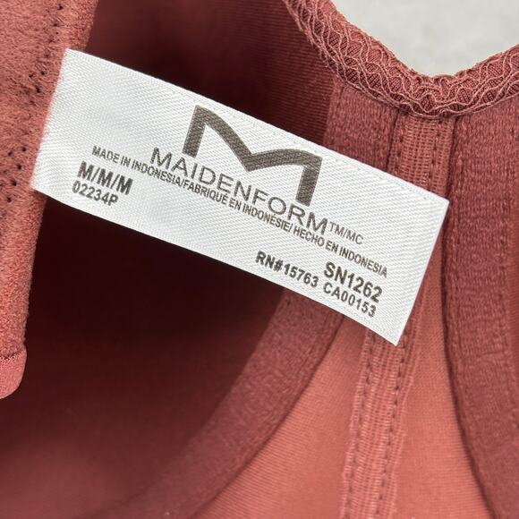 Maidenform Bra Size M Bronze Brown Multiway Wireless Comfort Support Style 1262 - Picture 6 of 7